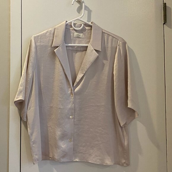 Aritzia Wilfred Beso Shirt | Vin Gris (Light Purple) | Size L - Picture 1 of 3